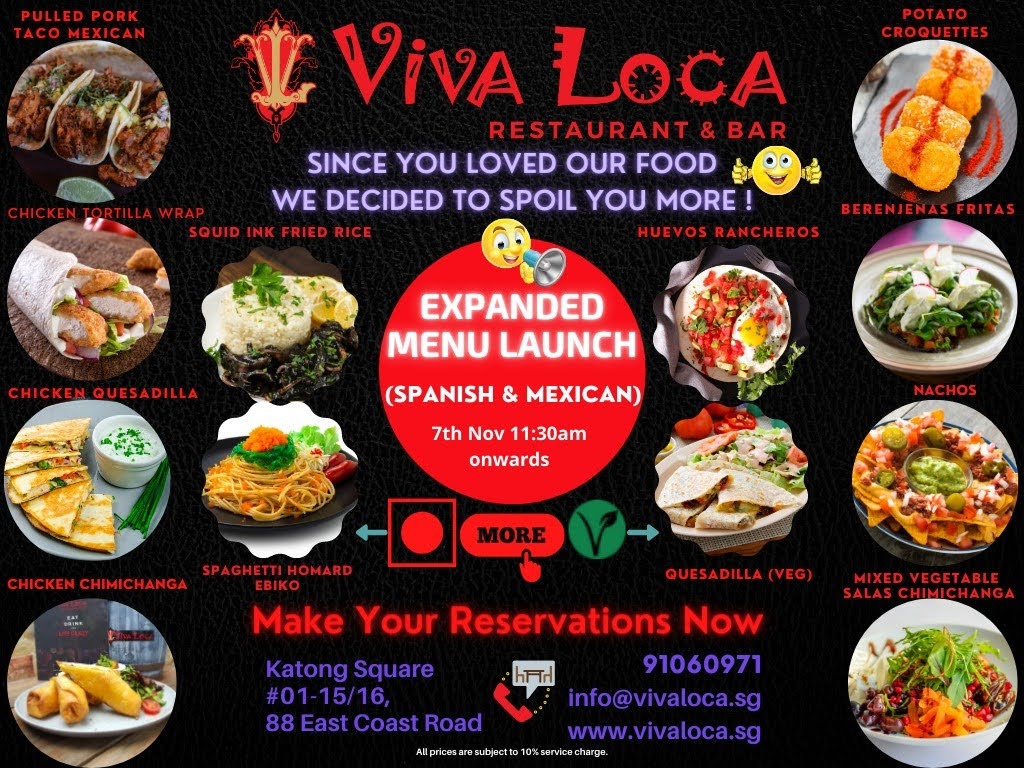 Viva Loca Viva Loca Restaurant Bar Best Restaurant In Katong Square